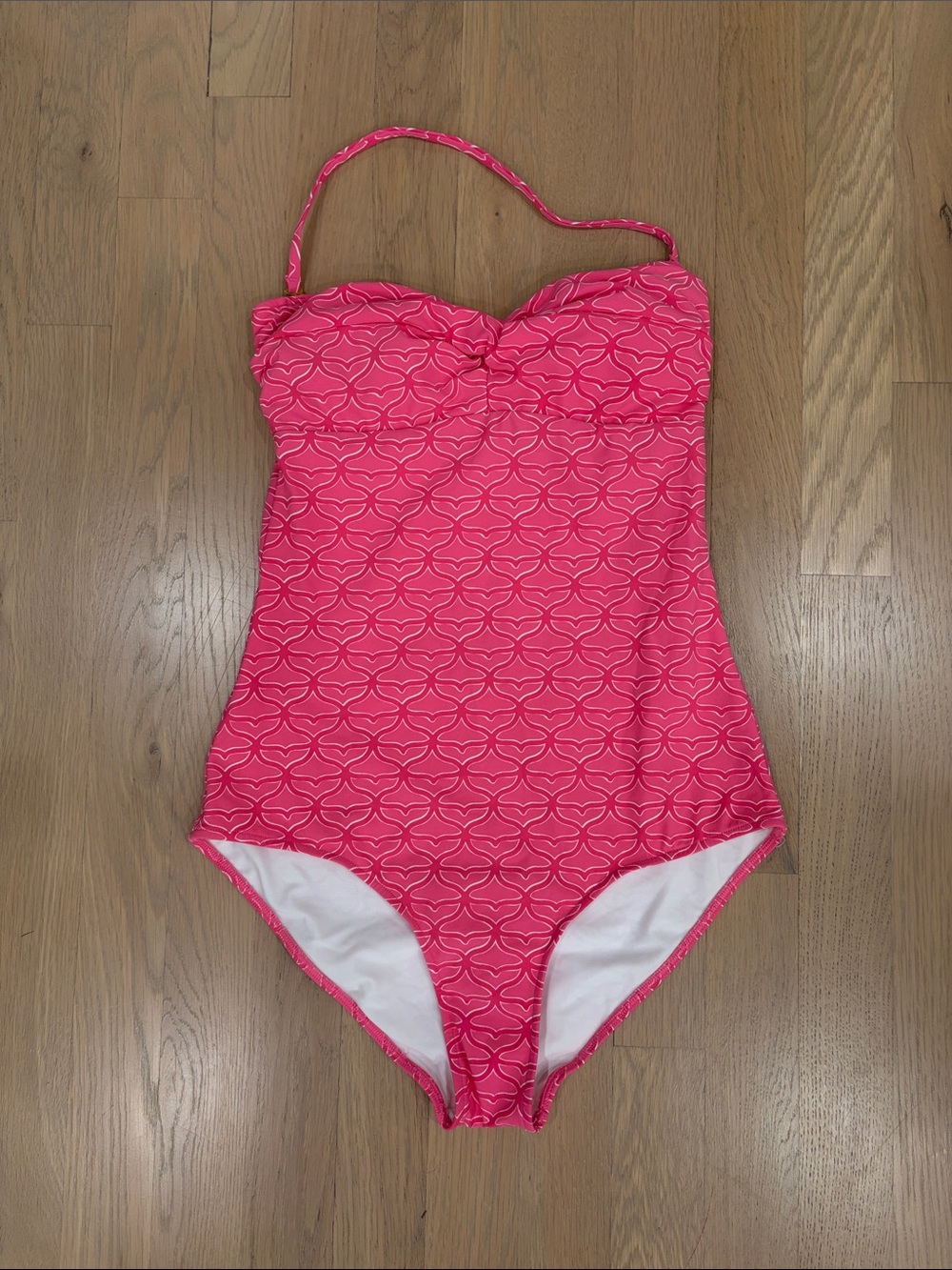 Vineyard Vines Pink Patterned One-Piece Swimsuit